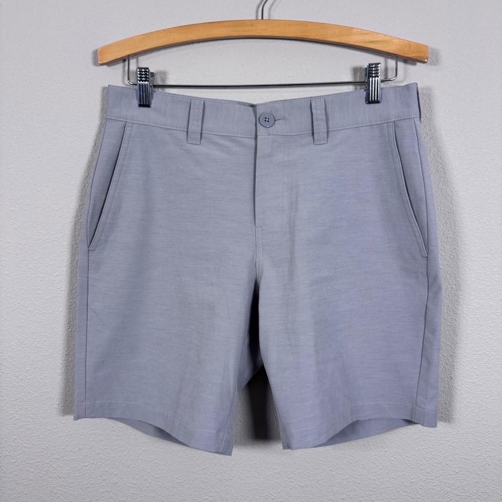 Travis Mathew Performance Active Golf Casual Shorts Stretch Light Grey Men's 30